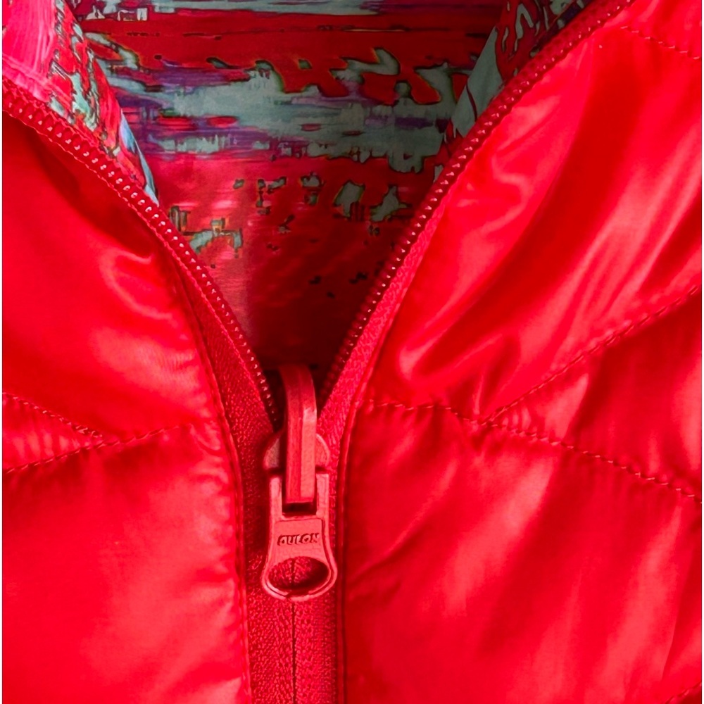 Reversible SO Quilted Puffy Puffer Zip Up Jacket Pockets Waterproof Size Small - Picture 6 of 13